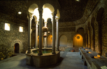 Baños arabes. Girona.Catalunya.España.