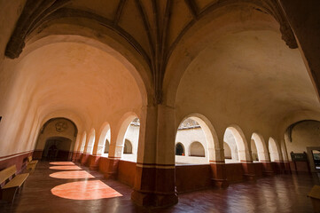 Pinturas murales en el claustro. Convento dominico de la Natividad(s.XVI).Tepoztlán. Estado de...