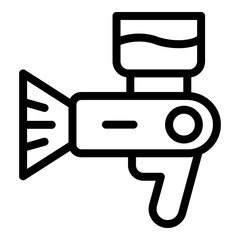 Paint gun icon outline vector. Car spray. Auto service