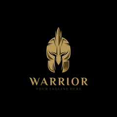 Warrior Knight Logo Stock Vector