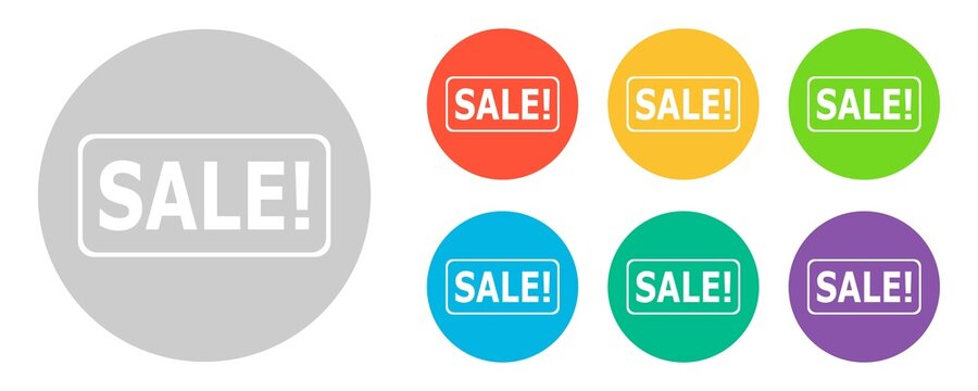 Sale on a white background. Vector illustration.
