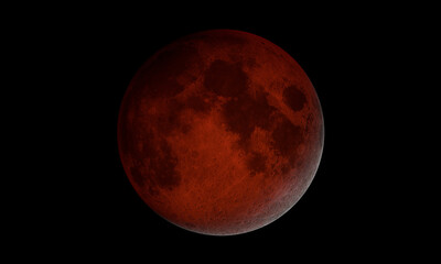 Blood Moon - This is a photo of the Moon during the Lunar Eclipse