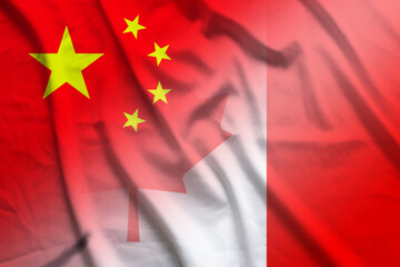 China and Canada official flag transborder contract CMR CXR