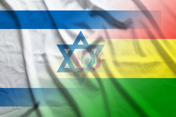 Israel and Bolivia political flag transborder negotiation BOL ISR