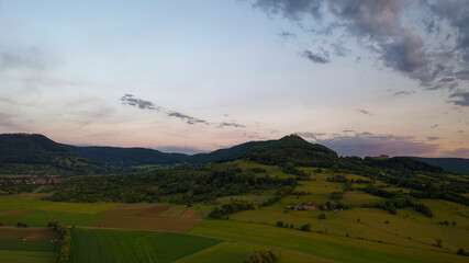 Fototapeta premium Abendliche Landschaft