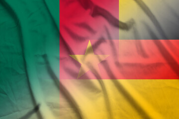 Cameroon and Germany state flag international negotiation DEU KHM