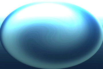 暗い青から白のグラデーションの透明感のある大きな楕円