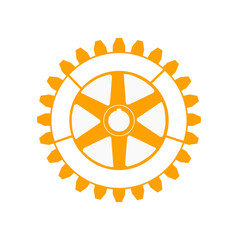 Rotary club wheel