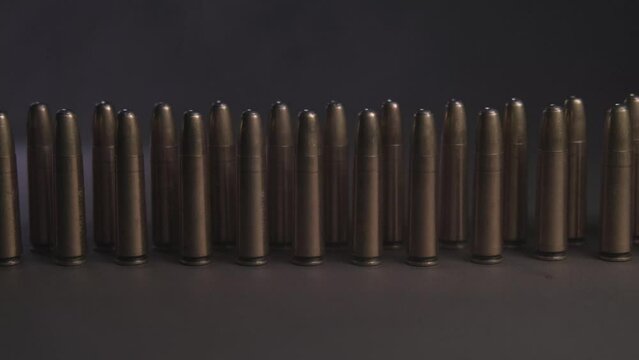 Lots of bullets. Cartridge Rows
