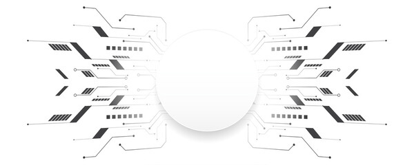 white background pattern design line technology simple with space for your text