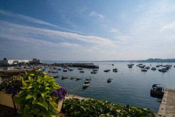 Puerto pintoresco de Douarnenez en Francia