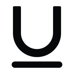 Underline text icon