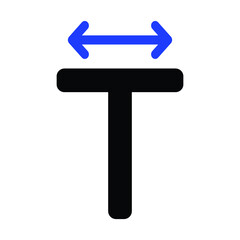 Text Scale Horizontal Icon