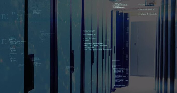 Animation of data processing over servers