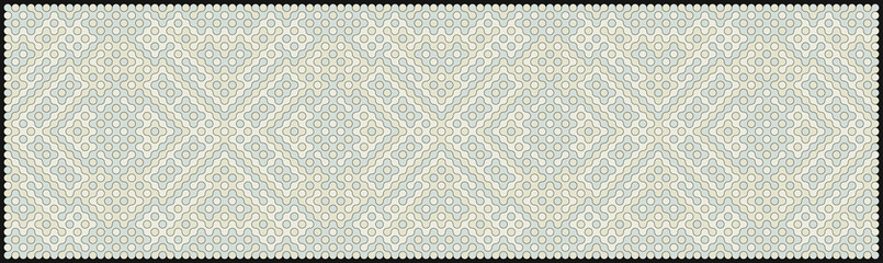 Multicolor truchet tiling connections illustration