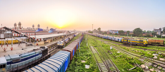 Lucknow railway station. Charbagh railway station, Uttarpradesh