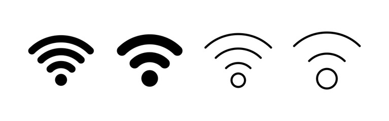 Wifi icon vector. signal sign and symbol. Wireless  icon