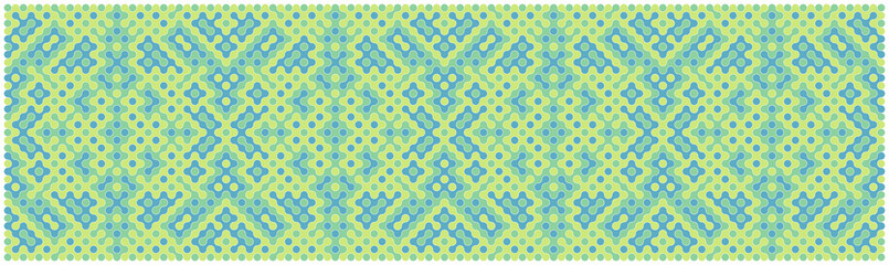 Multicolor truchet tiling connections illustration