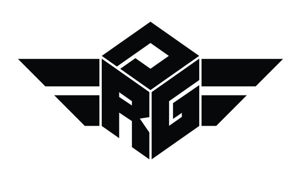 DRG three letter gaming logo in polygon cube shape logo design vector template. wordmark logo | emblem logo | monogram logo | initial letter logo | sports logo | minimalist logo | typography logo |