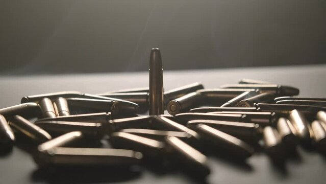 Lots of bullets. The bullets are on the table 2.
