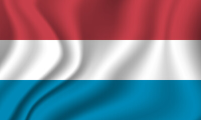 Flag of Luxembourg. Luxembourgish national symbol in official colors. Template icon. Abstract vector background
