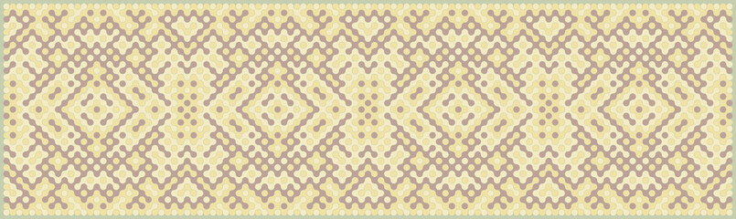 Multicolor truchet tiling connections illustration