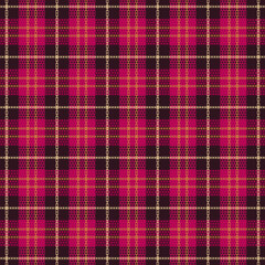 Tartan plaid pattern with texture and warm color.
