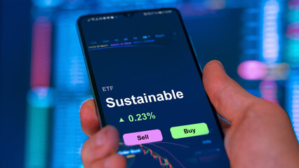 Invest in substainable ETF, an investor buys or sell an etf fund.