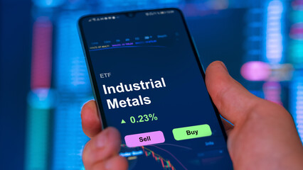 Invest in industrial metals ETF, an investor buys or sell an etf fund.