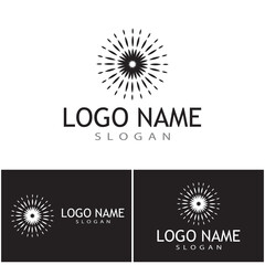 Fototapeta premium Fireworks Logo Template vector symbol