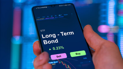 Invest in long-term bond ETF, an investor buys or sells an etf fund.