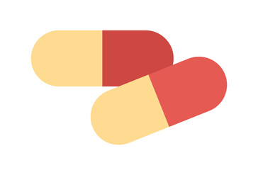 Pills icon. Drugs sign. Medicine chest. Health care and pharmacy concept. Vector flat illustration 
