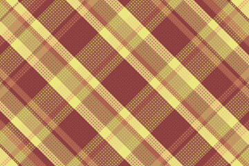Tartan plaid pattern with texture and warm color.
