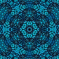 Blue mirror marble tiles with a seamless pattern