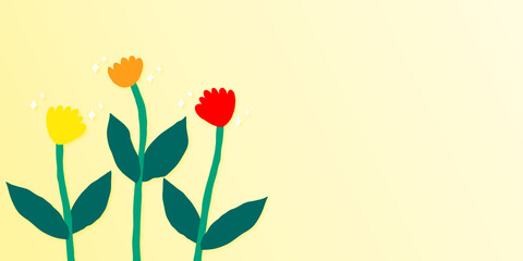 Abstract contemporary modern trendy vector illustration. Hand draw shapes and doodle flowers and plants design elements. Perfect for posters, instagram posts, stickers.