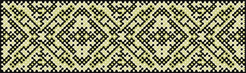 Multicolor truchet tiling connections illustration