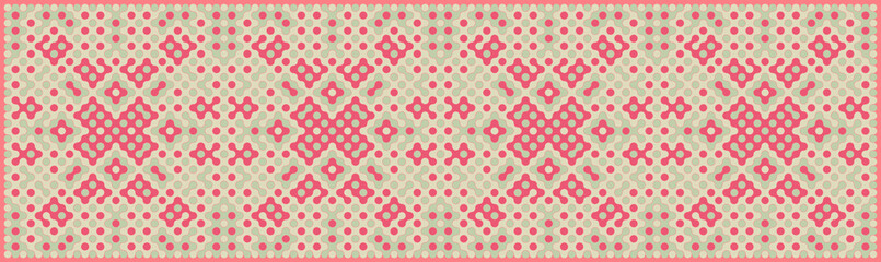 Multicolor truchet tiling connections illustration