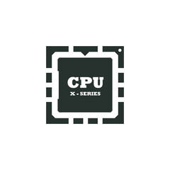 CPU (central processing unit) icons  illustration.design inspiration  Vector template.