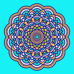 Colorful Mandala background, Decorative round ornaments. Anti-stress mandala patterns.