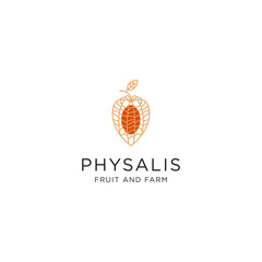 Template design Physalis logo icon vector illustration
