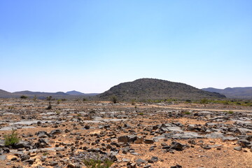 Scenic View of the Jebel Akhdar Area in Al Hajar Mountains in Oman