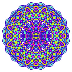 Colorful Mandala background, Decorative round ornaments. Anti-stress mandala patterns.