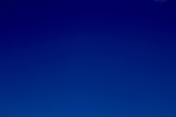 Cloudless, absolutely blue sky.