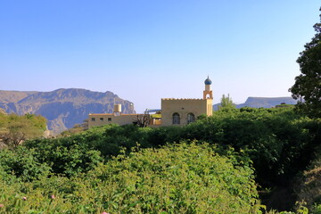 View to Jebel Akhdar - Sayq Village in the oman