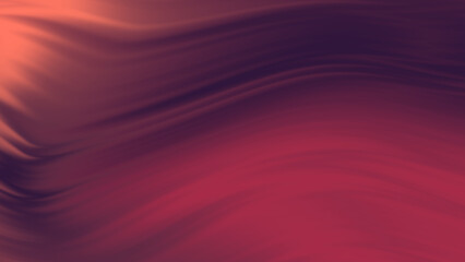 Fluid vibrant gradient of purple pink coral colors with smooth movement in the frame fast swing like a wave with copy space. Abstract lines background concept