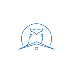 Owl With Real Estate Logo Design
