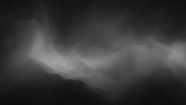 Looping dark foggy smoke animation background.