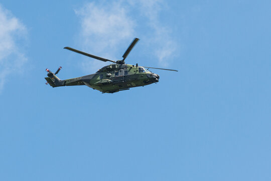 Helicopter Nh90 In Flight