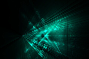 Digital technology green abstract background. - 513791442