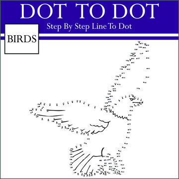 Connect The Dots and Draw. Educational Game for Kids.